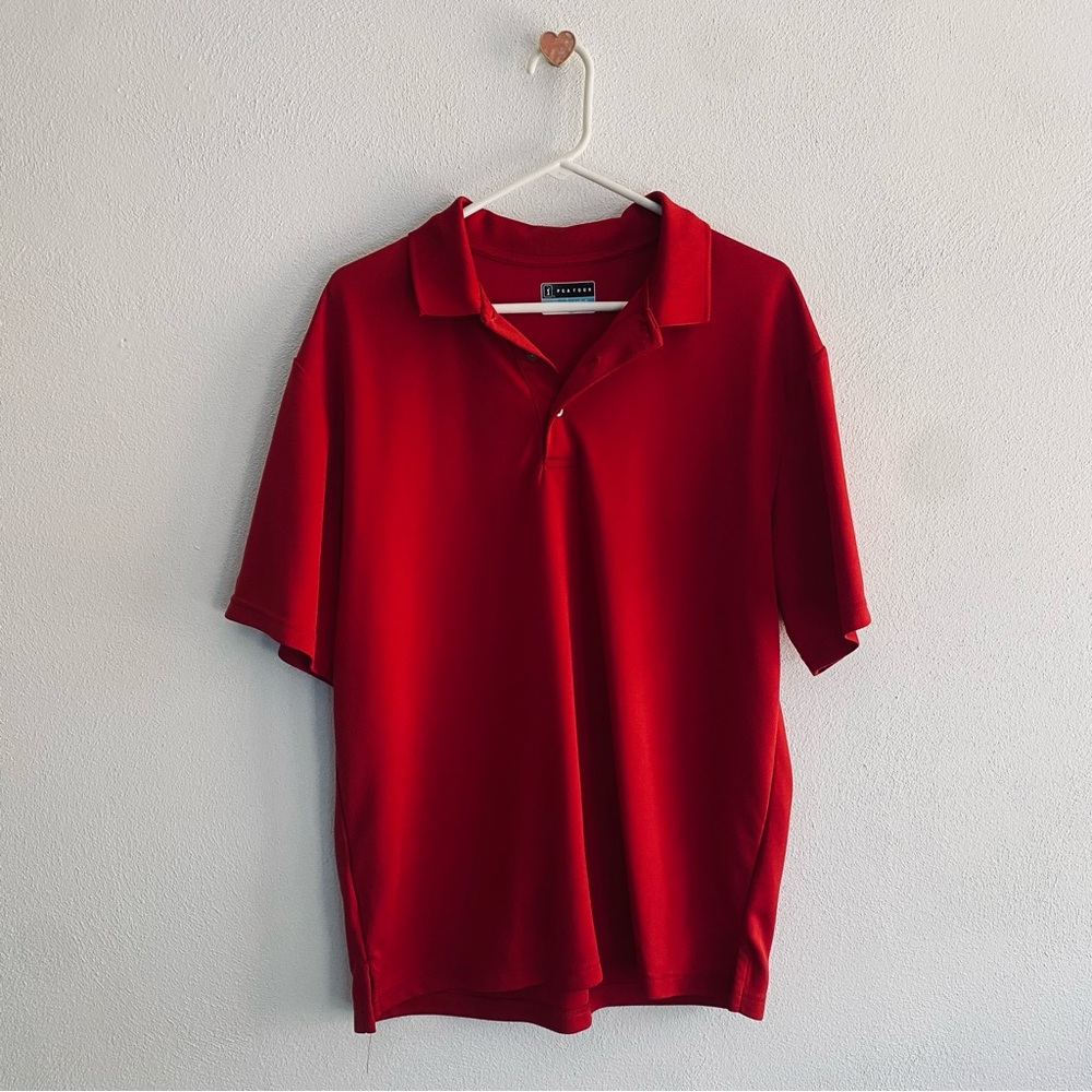 PGA Tour Red Polo Shirt